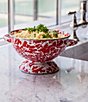 Golden Rabbit Enamelware Swirl Colander, Color:Red - Image 3