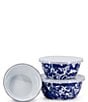 Color:Blue - Image 2 - Enamelware Swirl Nesting Bowls, Set of 3