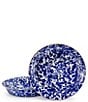 Color:Blue - Image 2 - Enamelware Cobalt Swirl Pie Plate