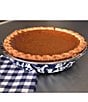 Golden Rabbit Enamelware Swirl Pie Plate, Color:Cobalt - Image 3