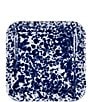 Color:Blue - Image 2 - Enamelware Cobalt Swirl Square Trays, Set of 2