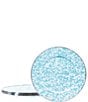 Golden Rabbit Enamelware Swirl Dinner Plates, Set of 4, Color:Sea Glass - Image 1