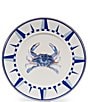 Golden Rabbit Enamelware Blue Crab Dinner Plates, Set of 4, Color:Blue - Image 2