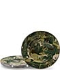 Color:Camouflage - Image 1 - Enamelware Camouflage Sandwich Plates, Set of 4