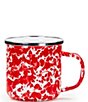 Golden Rabbit Enamelware Swirl Mugs, Set of 4, Color:Red - Image 2