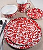 Golden Rabbit Enamelware Swirl Mugs, Set of 4, Color:Red - Image 3