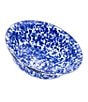 Color:Blue - Image 2 - Enamelware Cobalt Swirl Serving Bowl