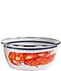 Golden Rabbit Enamelware Lobster Salad Bowls, Set of 4, Color:Orange - Image 2