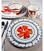 Color:Orange - Image 4 - Enamelware Lobster Salad Bowls, Set of 4