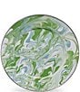 Golden Rabbit Enamelware Modern Monet Dinner Plates, Set of 4, Color:Green - Image 2