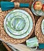 Golden Rabbit Enamelware Modern Monet Dinner Plates, Set of 4, Color:Green - Image 4