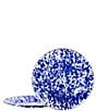 Golden Rabbit Enamelware Swirl Charger Plates, Set of 2, Color:Cobalt - Image 1