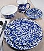 Golden Rabbit Enamelware Swirl Charger Plates, Set of 2, Color:Cobalt - Image 3