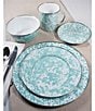 Golden Rabbit Enamelware Swirl Charger Plates, Set of 2, Color:Sea Glass - Image 4