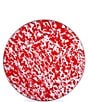 Golden Rabbit Enamelware Swirl Charger Plates, Set of 2, Color:Red - Image 2