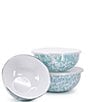 Color:Sea Glass - Image 1 - Enamelware Sea Glass Swirl Mixing Bowls, Set of 3