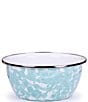 Golden Rabbit Enamelware Sea Glass Swirl Salad Bowls, Set of 4, Color:Sea Glass - Image 2