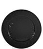 Color:Black - Image 2 - Enamelware Solid Texture Black Charger Plates, Set of 2