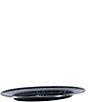 Color:Black - Image 2 - Enamelware Solid Texture Black Oval Platter