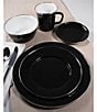 Color:Black - Image 4 - Enamelware Solid Texture Lidded Mixing Bowls
