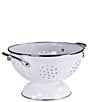 Color:White - Image 1 - Enamelware Solid Texture Colander