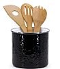 Color:Black - Image 2 - Enamelware Solid Textured Utensil Caddy