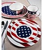 Color:Multi - Image 4 - Enamelware Stars & Stripes Charger Plates, Set of 2