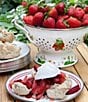 Golden Rabbit Enamelware Strawberry Colander Giftbox Set, Color:White - Image 2