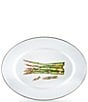Color:White - Image 1 - Enamelware Fresh Produce Oval Platter