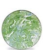 Color:Green - Image 2 - Enamelware Marbled Modern Monet Chargers, Set of 2