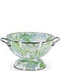 Color:Green - Image 1 - Enamelware Marbled Modern Monet Medium Colander