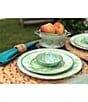 Color:Green - Image 4 - Enamelware Marbled Modern Monet Medium Colander