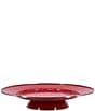 Color:Red - Image 1 - Enamelware Solid Texture Red Cake Plate