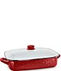 Color:Red - Image 1 - Red Roasting Lidded Pan