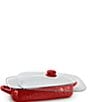 Color:Red - Image 2 - Red Roasting Lidded Pan
