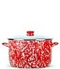 Color:Red - Image 1 - Red Swirl 18-Quart Stock Pot