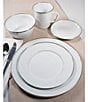 Color:White - Image 4 - Enamelware Solid Textured White Dinner Plates, Set of 4