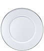 Golden Rabbit Enamelware Solid Texture White Sandwich Plates, Set of 4, Color:White - Image 2