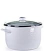 Golden Rabbit Enamelware White 18-Quart Stock Pot, Color:White - Image 1