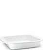 Golden Rabbit Enamelware White Brownie Pan - Image 1