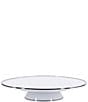 Color:White - Image 1 - Enamelware Solid Texture White Cake Plate