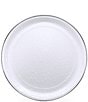 Color:White - Image 1 - Enamelware Solid Texture White Large Tray