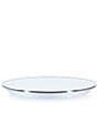 Color:White - Image 2 - Enamelware Solid Texture White Large Tray