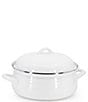 Golden Rabbit Enamelware White Dutch Oven, Color:White - Image 1