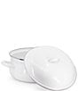 Golden Rabbit Enamelware White Dutch Oven, Color:White - Image 2