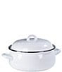 Golden Rabbit Enamelware White Dutch Oven, Color:White - Image 3