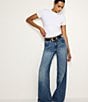 Good American 1.5#double; Wide Studded Western Belt, Color:Black/Gold - Image 3