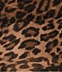 Color:Wild Leopard003 - Image 4 - Georgette Leopard Print Collared Long Sleeve Button Front Shirt