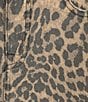 Good American Good 90's Leopard Print Mini Skirt, Color:Lucky Leopard001 - Image 4