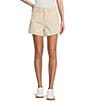 Good American Good 90s Mid-Rise Shorts, Color:Ecru003 - Image 1